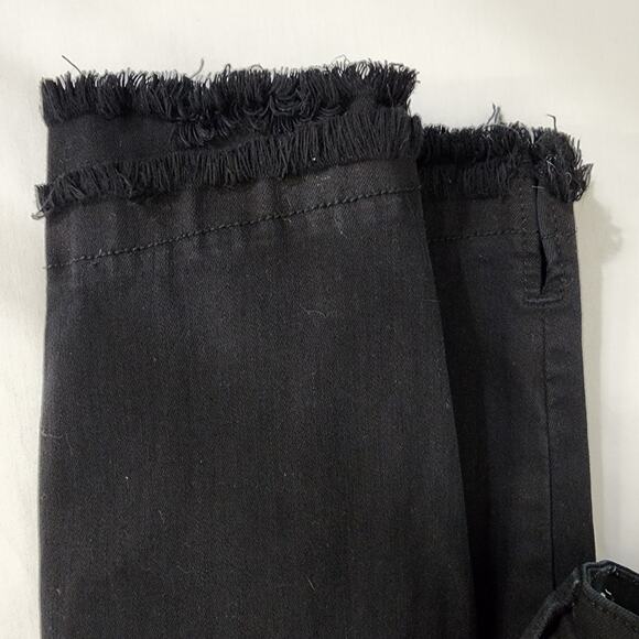 KanCan Womens Jeans Size XL Nala Distressed Fringe Ankle Skinny Stretch Denim - Picture 9 of 13